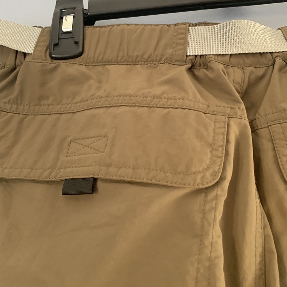 Eastern Mountain Sports Hiking Pants Size 34X32 Like New Army Green Ankle Zip - Picture 7 of 12